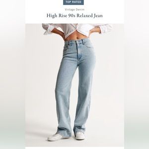 Abercrombie and Fitch 90s relaxed high waist jeans 24/00